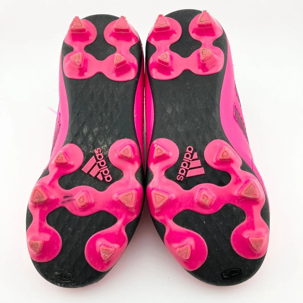 Adidas Goletto VIII FG Junior‎ Soccer Cleats Sz 10 Pink Black Lace Up Kids Shoes